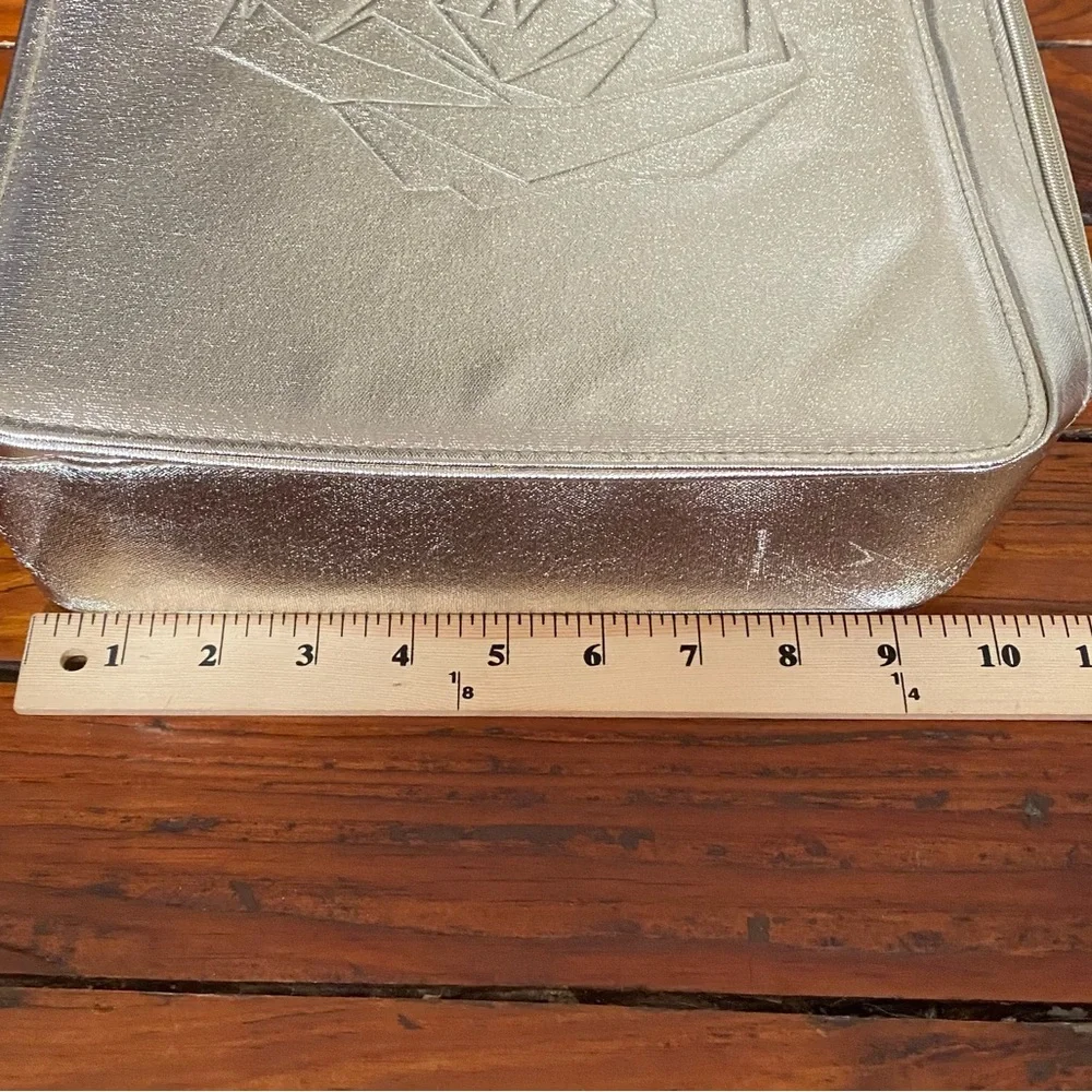 🧩 3/$20 Lancôme Large Square Cosmetic Bag Gold